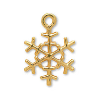 Domestic cast charm Snow No.3 Gold