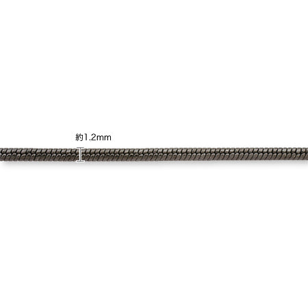 Chain necklace K-109 (with adjuster) Rhodium color