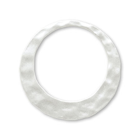 Metal ring parts round No.3 matte silver