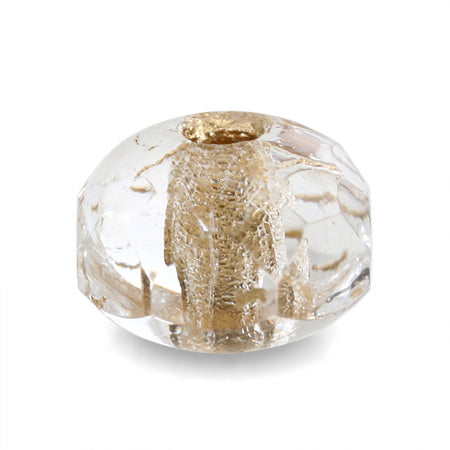 Czech button cut crystal bronze