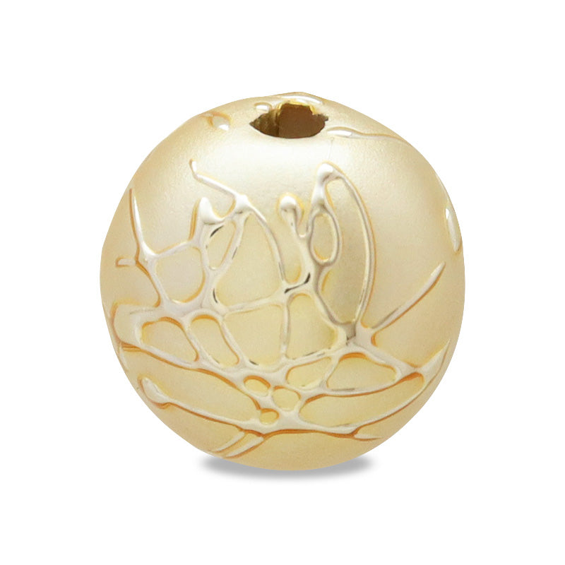 Resin pearl arabesque gold