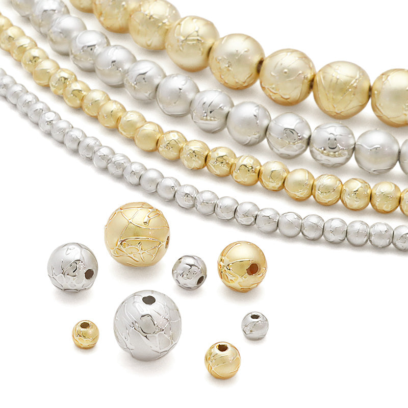 Resin pearl arabesque gold