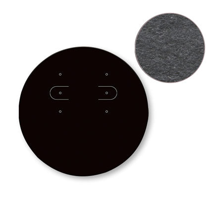 ピアスイヤリング専用台紙 丸型 Black