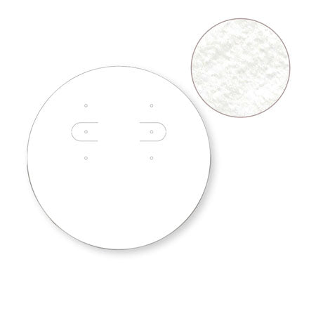 ピアスイヤリング専用台紙 丸型 White