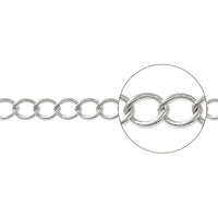 Chain K-107 Rhodium color