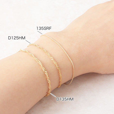 Chain 135SRF rhodium color