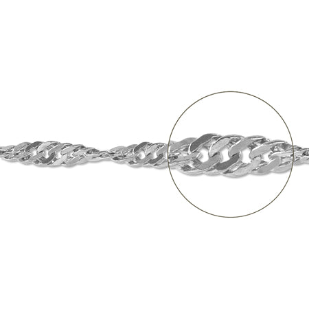 Chain D135HM rhodium color