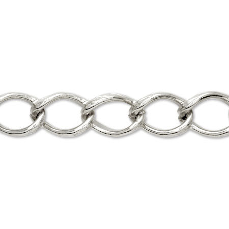 Chain QK-17 Rhodium color