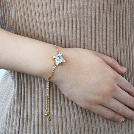 Chain bracelet with Azuki stopper Gold