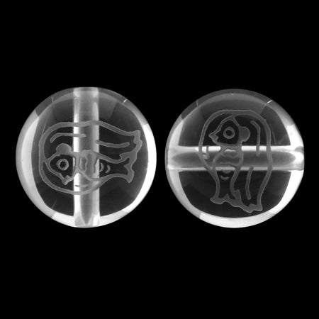 天然石 ラウンド アマビエ 水晶