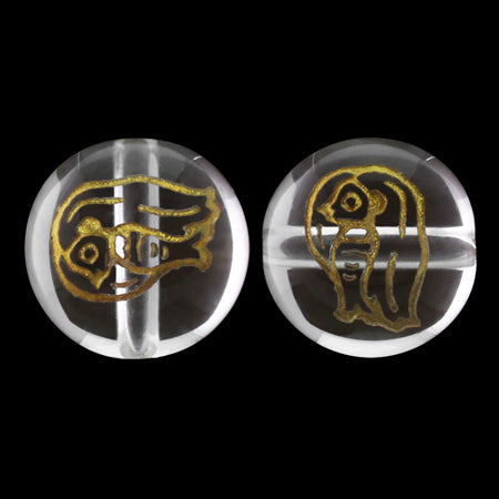 天然石 ラウンド アマビエG 水晶