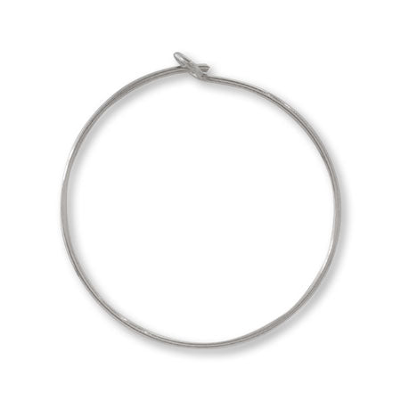 Stainless steel earrings wire hoop 2 fabric (SUS316L)