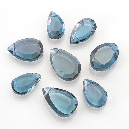 Natural stone slicing pair Shape Shape London Blue Topaz (Natural 