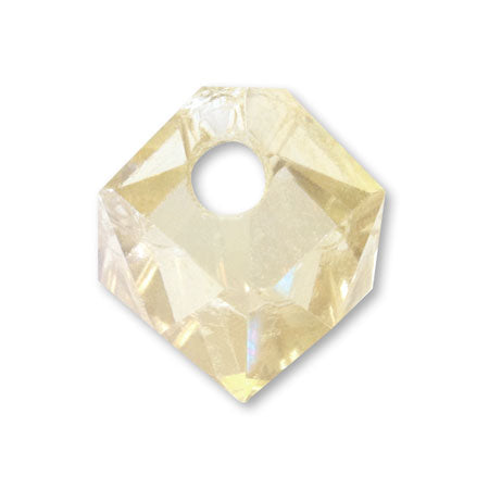 ガラスカットビーズ ポインテッドスクエア Lt.トパーズ【アウトレット】