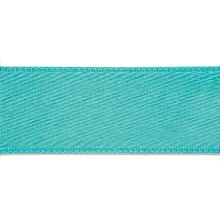 フランス製両面サテンリボン 432(ターコイズ)