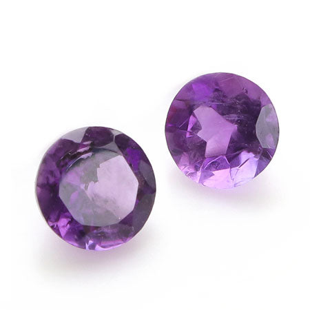 天然石ルース ラウンド アフリカンアメジスト