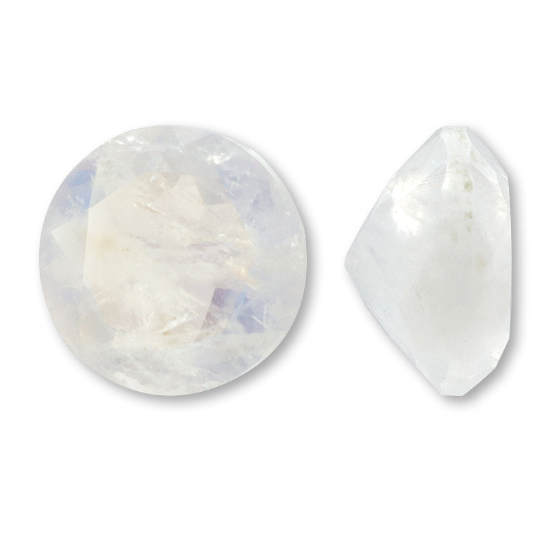 Natural Stone Ruth Round Rainbow Moon Stone