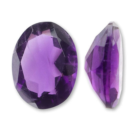 Natural stone loose oval a variety of amethyst