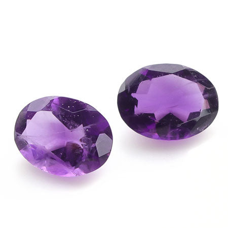 Natural stone loose oval a variety of amethyst