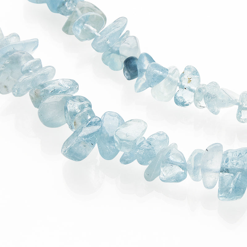 天然石 サザレ アクアマリン(濃)(天然)