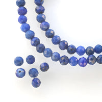 Natural stone round cut lapis lazuli (natural)
