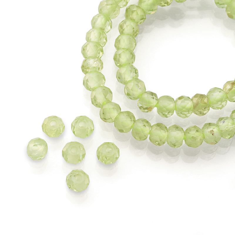 Natural stone button cut peridot (natural)