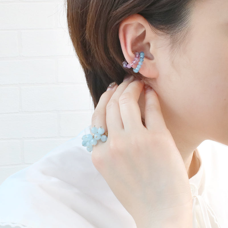 Natural stone button cut flow light (natural)