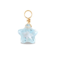 Natural stone glasses fasteners charm star cut sky blutpers (natural)