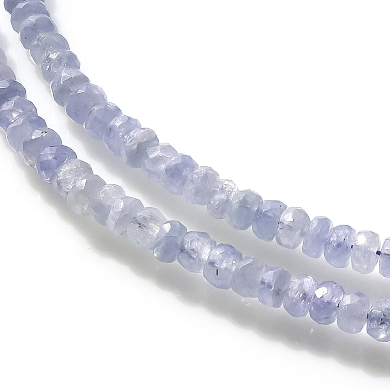 Natural stone button cut sapphire (light blue) (natural)