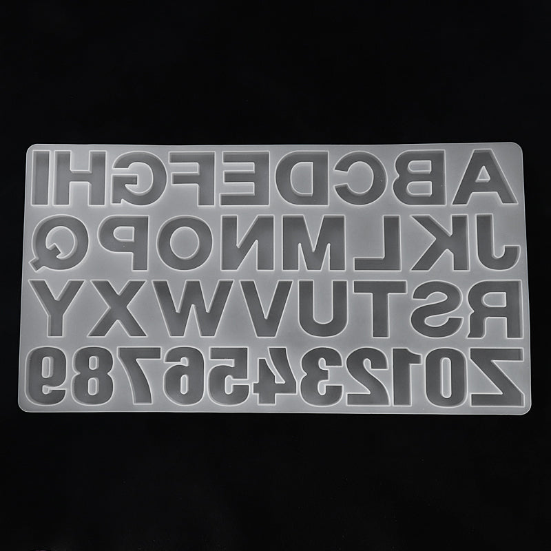 アルファベット&数字 シリコンモチーフ