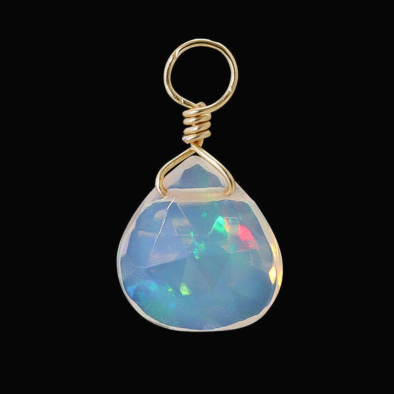 New!No.2209 エチオピアンオパール チャーム 土臭 