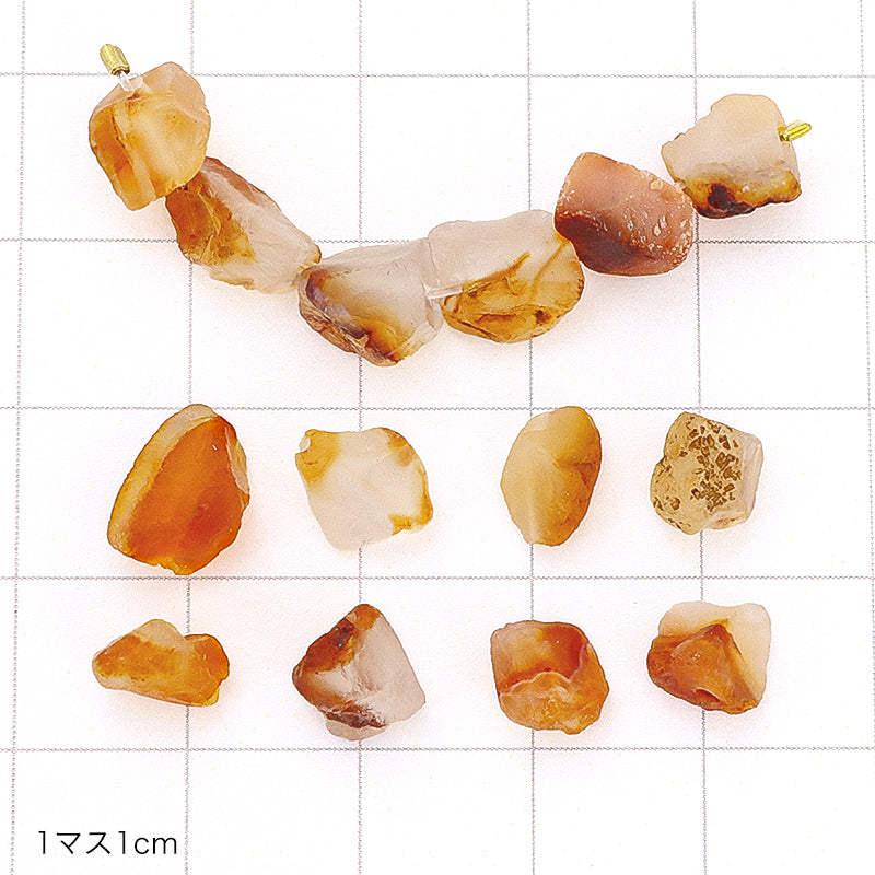 Natural stone rough cut red agate (natural)