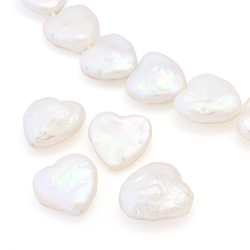 Freshwater Pearl Heart White