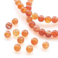 Natural stone round fire agate (natural)