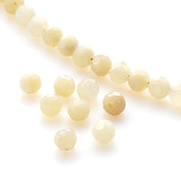 Natural stone round cut yellow opal (natural)
