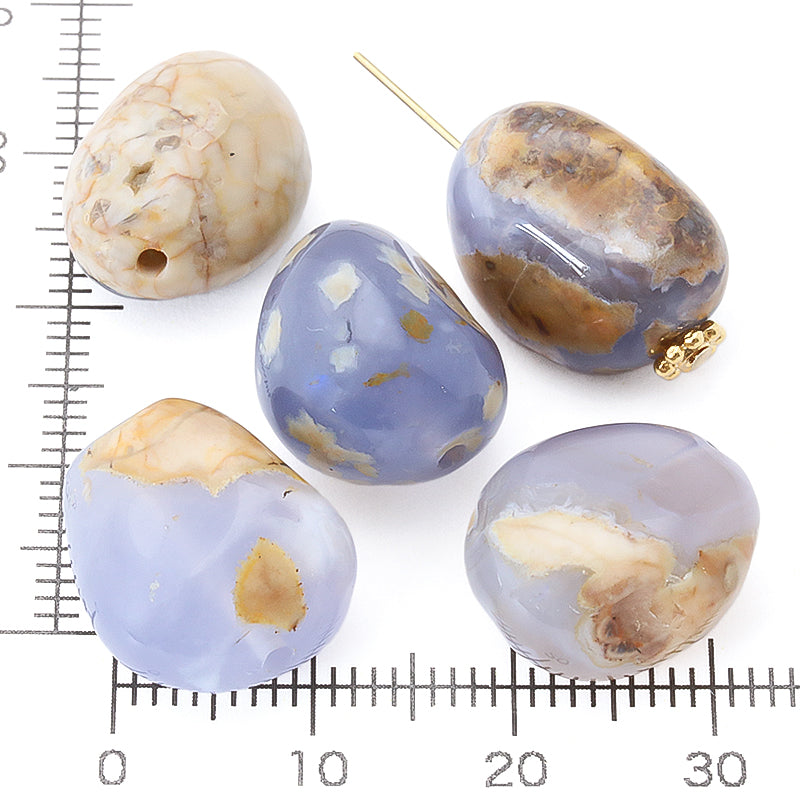 Natural stone tumble blue chalcedony (natural)