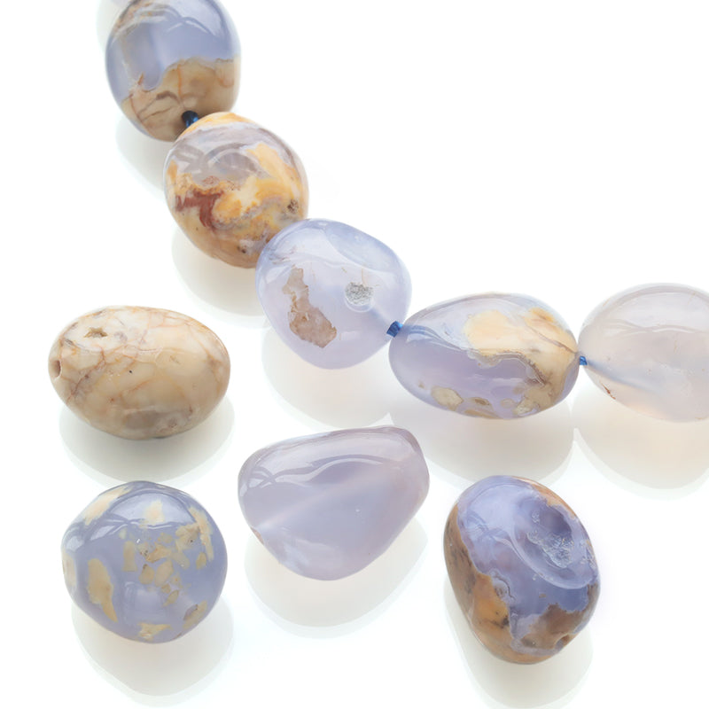 Natural stone tumble blue chalcedony (natural)