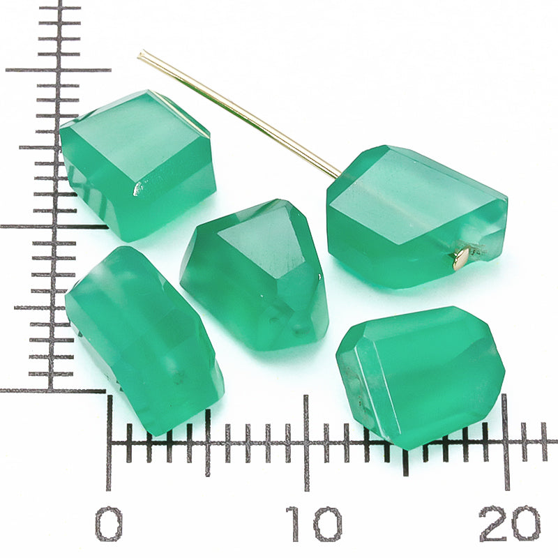 Natural stone tumble cut green onyx (natural)