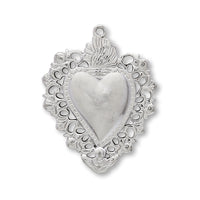 Stainless Steel Charm Heart 4 Fabric