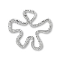 Stainless steel charm flower fabric