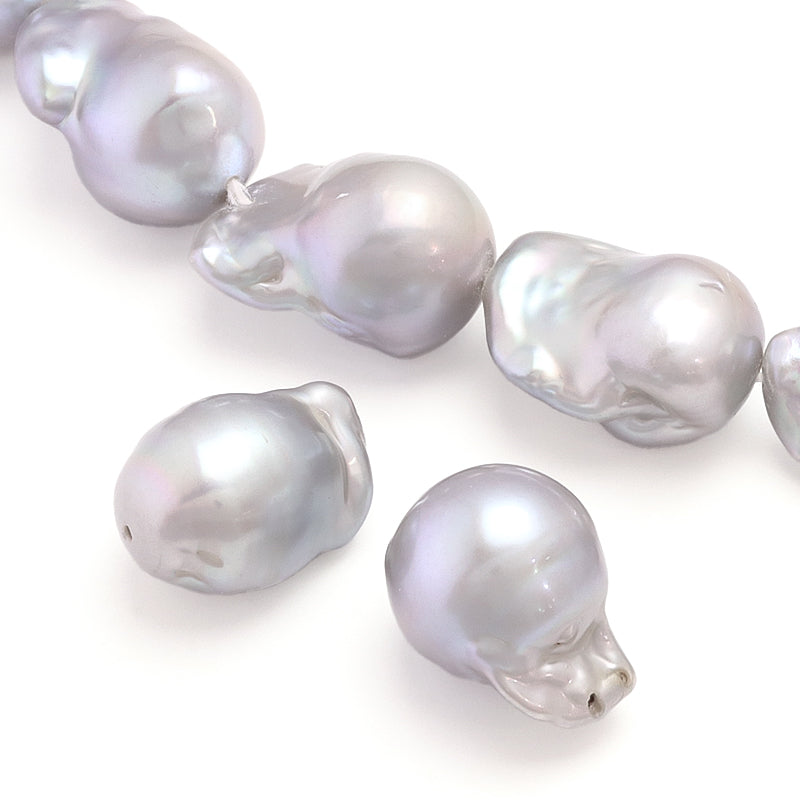 Freshwater Pearl Drop Gray