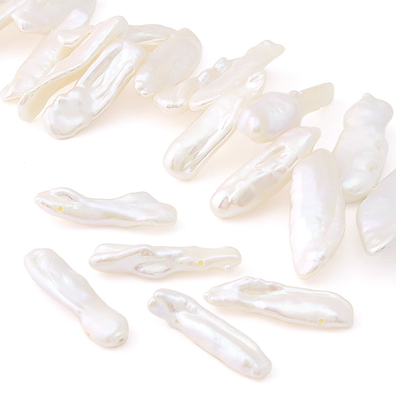 Freshwater Pearl Loquat Side Hole White