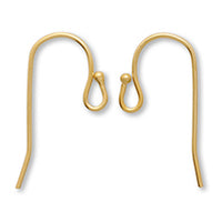 Earrings brass U-shaped large