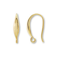 Design hook earrings with U-shaped ring No.1