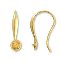 Design earrings for U-shaped cores, round balls 6-10mm