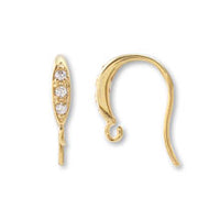 Design hook earrings with U-shaped ring No.5