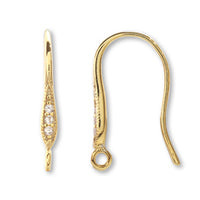 Design hook earrings with U-shaped ring No.6