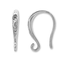 Design hook earrings with U-shaped ring No.7