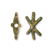 メタルパーツ アスタリスク1穴 金古美【アウトレット】