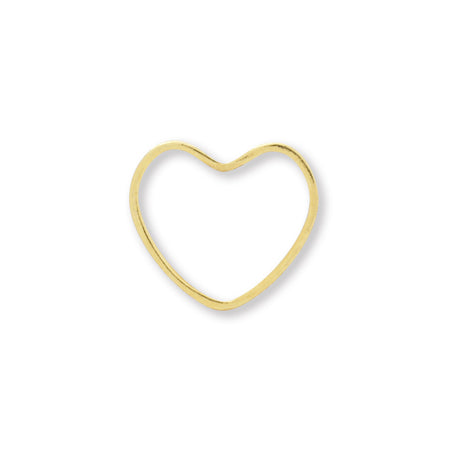 Metal parts heart No.2 gold